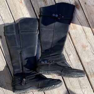 The North Face Black Leather Boots